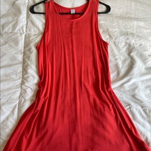 Orange t shirt dress